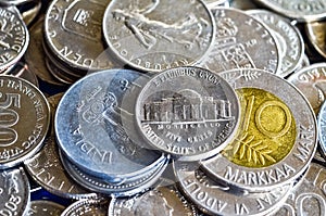 Coins for financial concept.