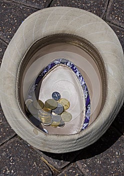 Coins in a hat