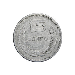 Coins of Mongolia 15 Menge Mongo