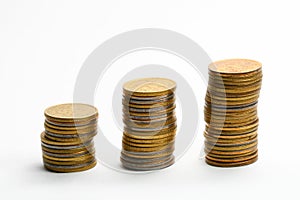 Coins piles