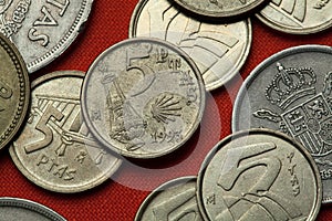 Coins of Spain. Camino de Santiago