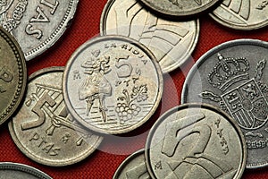 Coins of Spain. Dancer of Anguiano, La Rioja Province photo