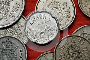 Coins of Spain. Seville landmarks