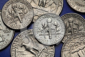 Coins of USA. US dime
