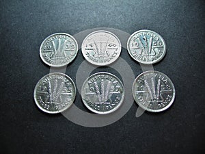 Coins Vintage Silver Australian Threepence. photo