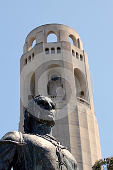 Coit Tower Statue Columbus