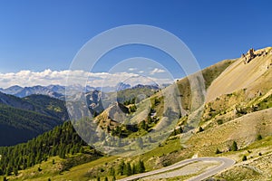 Col de la Bonette, Mercantour national park,  border Alpes-Maritimes and Alpes-de-Haute-Provence, France