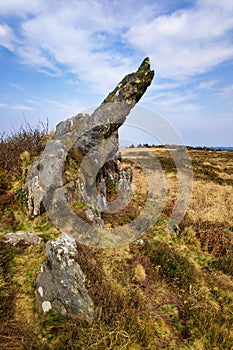 Col TrÃ©dudon in the Monts d`ArrÃ©e in Brittany