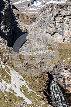 Cola de Caballo in Ordesa National Park, Huesca. Spain.