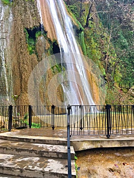 Cola de Caballo waterfall, Mexico photo