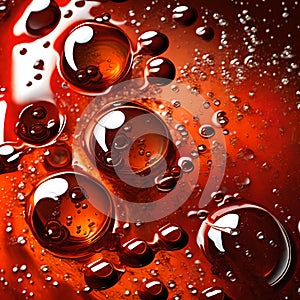Cola drink with fizz - ai generated image
