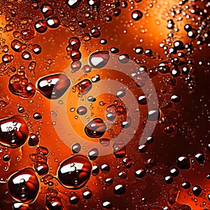 Cola drink with fizz - ai generated image