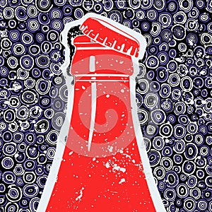 Cola drink, vector illustration photo