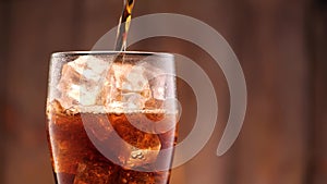 Cola in glass