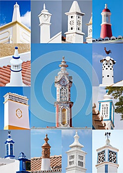 colage of portuguese chimneys