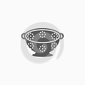 Colander icon, cook, sieve, bolt, bolter