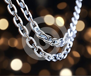 colar pendant on a solid color background