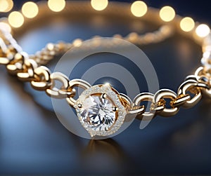 colar pendant on a solid color background