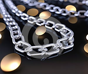 colar pendant on a solid color background