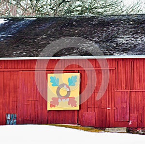 Colby-Peterson Historic Farm - Oak Leaf Quilt Pattern