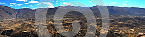 Colca Valley Landscape Panorama Terraces Peru photo