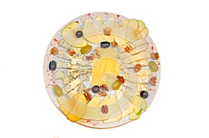 Cold appetizer cheeseboard