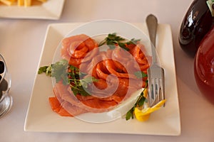 Cold Appetizers with a variety of food on the table