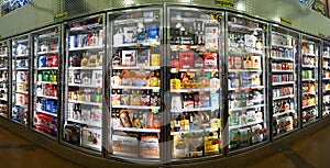 Cold beer aisle in a Bottle King store