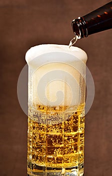 Cold Beer being poured