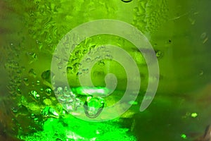 cold beer bottle with water drop background and texture