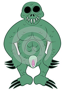 Cold blooded scaly green monster