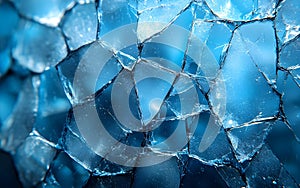 cold blue ice cubes background
