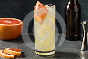 Cold Boozy Grapefruit Gin Radler