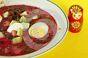 Cold borscht (borshch)