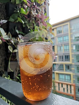 An cold brew americano soda to freshen your rainy day.