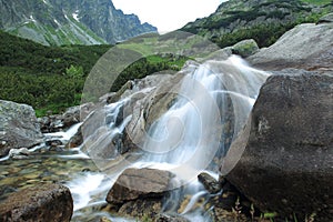 Cold brook in High Tatras Mountains