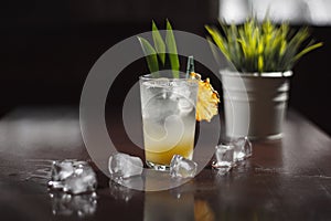 A cold cocktail