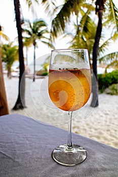 Cold Cocktail at a Beach Bar - Isla Mujeres Playa Norte photo