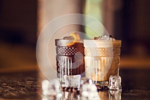 Cold coffee cocktails