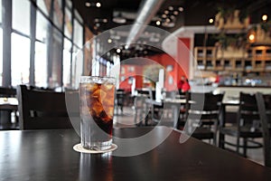 Cold Cola on wood background
