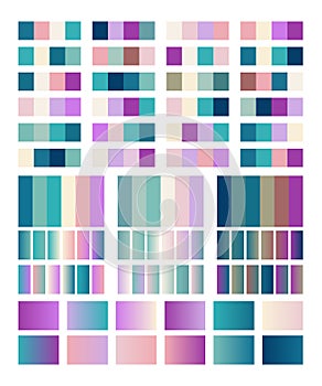 Cold Color Palette Swatches Design