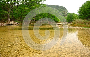 Cold Crystal Clear Water of the Frio River