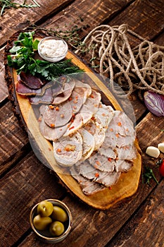 cold cuts - different types of meat