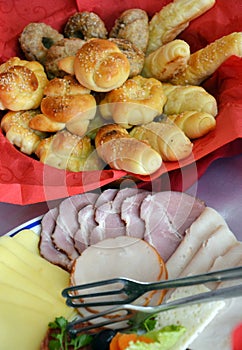 Cold cuts plate an bakery