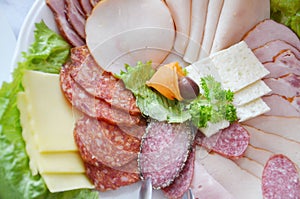 Cold cuts plate