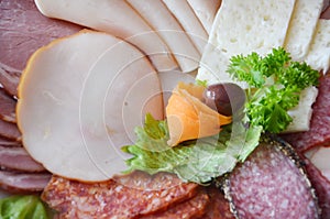 Cold cuts plate