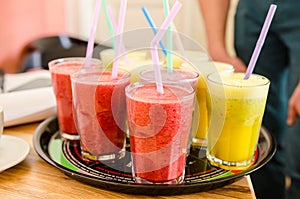 Cold drinks- vegan smoothies photo