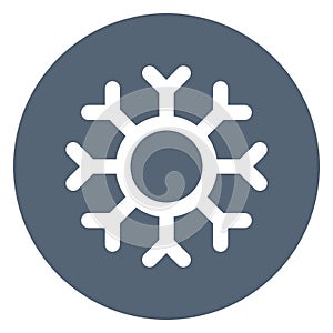 Cold, forecast bold outline vector icon which can easily modify or edit