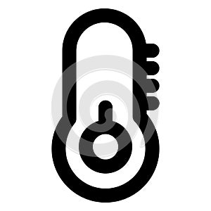 Cold, forecast bold outline vector icon which can easily modify or edit