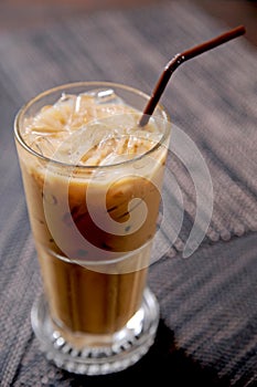 Cold fresh ice coffee